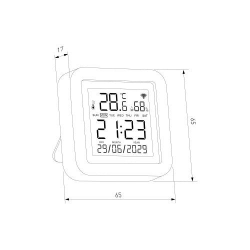 76270/01 Умный датчик температуры и влажности черный 76270/01 фото 2