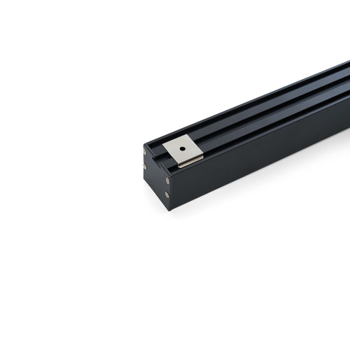 Профиль алюминиевый накладной "Линии света" с крепежами, черный, CAB256 фото 2