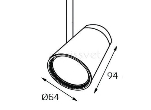 8129 white светильник трековый фото 2