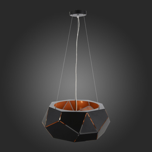 SL258.403.06 Люстра подвесная ST-Luce Черный/Черный, Золото E14 6*40W ENIGMA фото 4