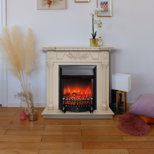 Электрокамин RealFlame Dacota WT белый дуб с очагом Fobos Lux Black фото 8 Электрокамин RealFlame Dacota WT белый дуб с очагом Fobos Lux Black фото 8
