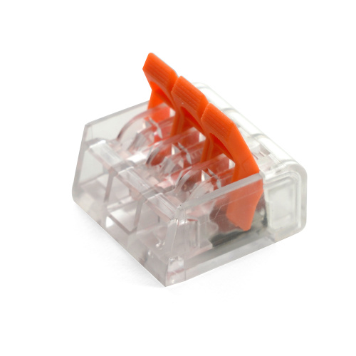 Универсальная компактная клемма 3-проводная STEKKER, LD221-413 фото 2