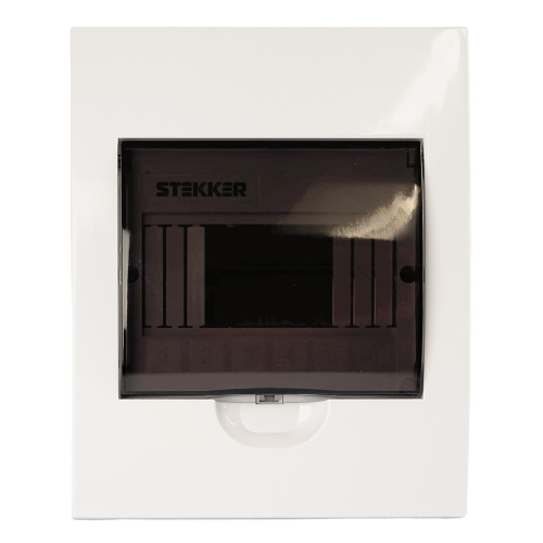 Бокс встраиваемый STEKKER EBX50-4/06-50 6 модулей, пластик, серия ArcaLight фото 3