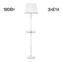 Citilux Вена CL402920T Торшер патина со столиком и белым абажуром