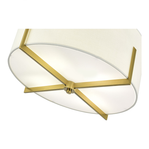 SLE3010-302-04 Светильник потолочный Латунь/Белый E27 4*60W LINTON фото 3 SLE3010-302-04 Светильник потолочный Латунь/Белый E27 4*60W LINTON фото 3