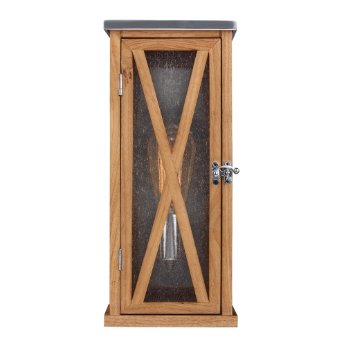 Настенный фонарь Feiss, Арт. FE-LUMIERE-S1OAK Настенный фонарь Feiss, Арт. FE-LUMIERE-S1OAK