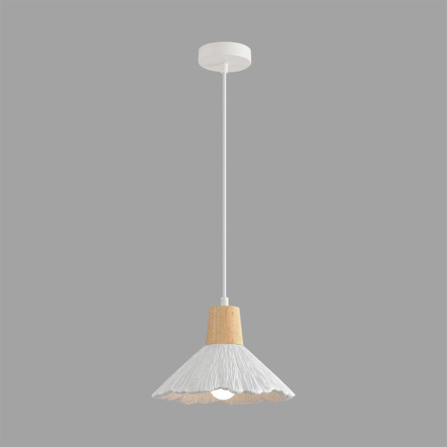 8352/1A SUSPENTIONI LN26 325 белый/бежевый, металл/дерево/цемент Подвес E27 60W 220V EOLIANA фото 3
