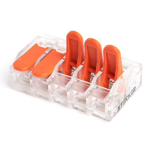 Универсальная компактная клемма 5-проводная STEKKER, LD221-615 фото 2