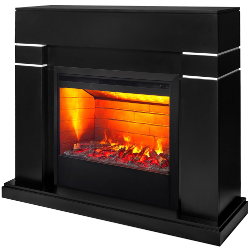 Электрокамин RealFlame Lindelse 26 BL черныйM черный с очагом 3D Helios 26 фото 2 Электрокамин RealFlame Lindelse 26 BL черныйM черный с очагом 3D Helios 26 фото 2