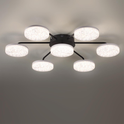 8236/7CL LEDIO LN25 000 черный, металл/акрил Люстра потолочная с ПДУ LED 90W 3000-6000К 220V DIDANA фото 6 8236/7CL LEDIO LN25 000 черный, металл/акрил Люстра потолочная с ПДУ LED 90W 3000-6000К 220V DIDANA фото 6