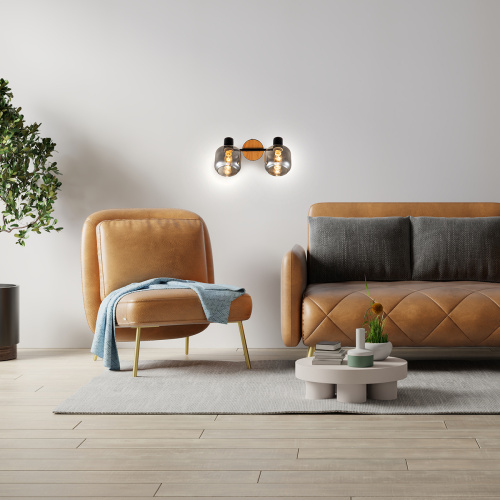 Спот Escada 10177/2A E14*40W Black/Chrome/Wood фото 2 Спот Escada 10177/2A E14*40W Black/Chrome/Wood фото 2