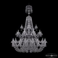 Люстра хрустальная 1409/20+10+5/530/XL-203/3d Ni