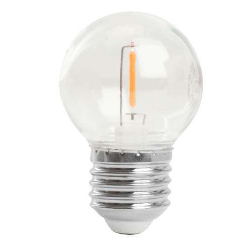 Лампа светодиодная Feron LB-383 Шарик прозрачный E27 2W 230V оранжевый фото 2