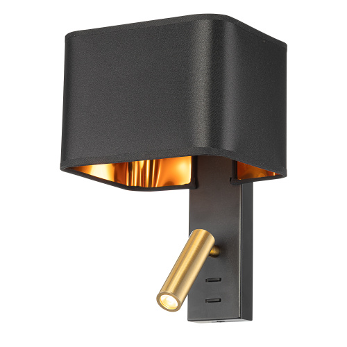 Citilux DEKART CL704481 LED Бра с чёрным абажуром и выключателем фото 4