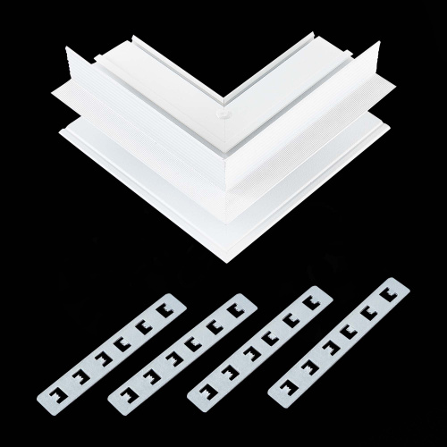 ST007.559.12 Внешний угол-соединитель для встраиваемого магнитного шинопровода под ГКЛ 12мм ST-Luce SKYLINE 48