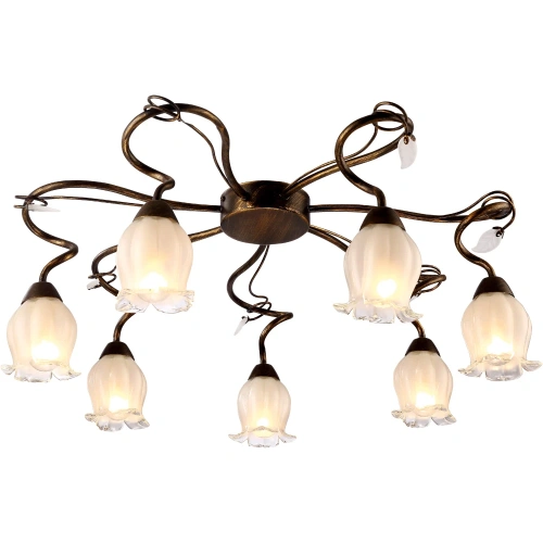 Потолочная люстра Arte Lamp GLAMORE A7449PL-7BR Потолочная люстра Arte Lamp GLAMORE A7449PL-7BR
