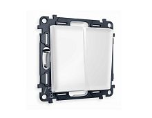 Комплект механизма 2-кл выключателя AMBRELLA VOLT ALFA Белый матовый QUANT (AP1230, VM115) MA123010