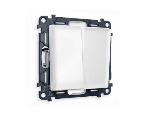 Комплект механизма 2-кл выключателя AMBRELLA VOLT ALFA Белый матовый QUANT (AP1230, VM115) MA123010 Комплект механизма 2-кл выключателя AMBRELLA VOLT ALFA Белый матовый QUANT (AP1230, VM115) MA123010