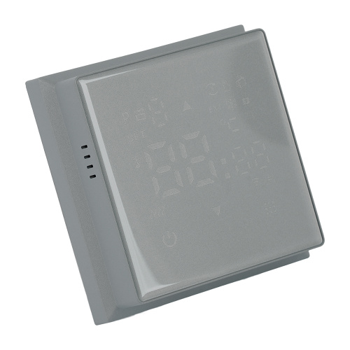 Терморегулятор Wi-Fi (механизм), STEKKER, 250В, 3500Вт, серия Эмили, RSW00-5119-10, платиново-серый, soft touch фото 3
