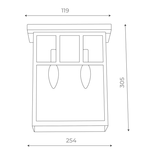 SL079.401.02 Светильник уличный настенный ST-Luce Темный кофе/Прозрачное кракелированное стекло E14 GLAZGO фото 7