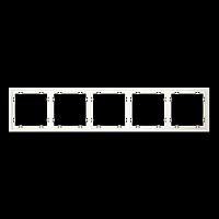 Рамка пластиковая S70 на 5 пост, (хлопок) Voltum VLS100513