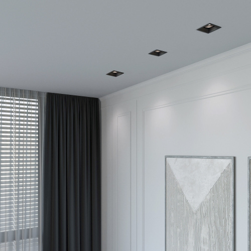 Светильник встраиваемый Punto черный 25017/01 фото 6