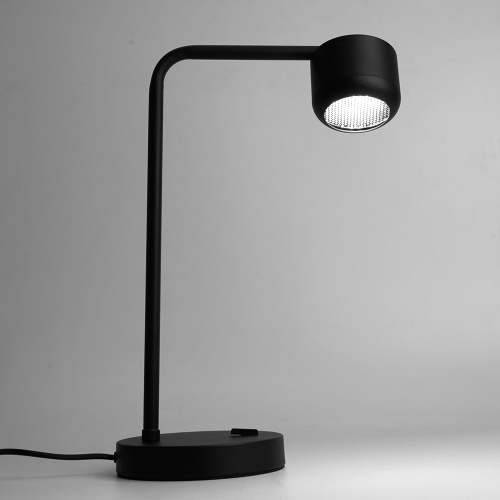 Светильник под лампу настольный Feron DE365 ECHO 12W, 230V, GX53, черный, с  антибликовой сеточкой фото 4