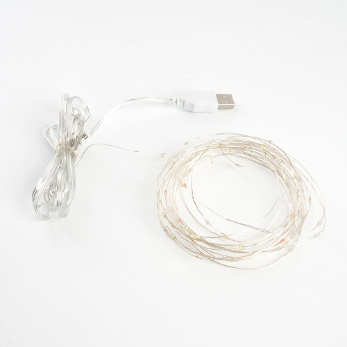 Гирлянда линейная Feron CL576 Роса, статичная, 10м USB мультиколор , прозрачный шнур фото 5 Гирлянда линейная Feron CL576 Роса, статичная, 10м USB мультиколор , прозрачный шнур фото 5