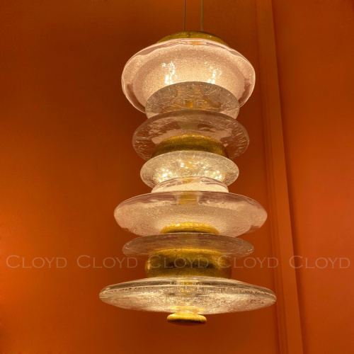 Подвесной светильник Cloyd GEFEST P3 / выс. 29 см - золото сусальн. (арт.10389) фото 7