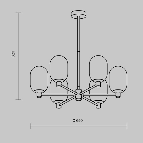 Подвесной светильник Freya FR1012PL-06BS фото 4