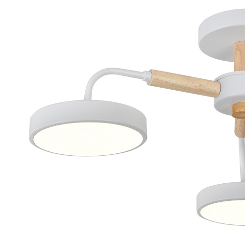 Светильник на штанге Escada 10270/3 LED*60W White/Wood фото 4 Светильник на штанге Escada 10270/3 LED*60W White/Wood фото 4