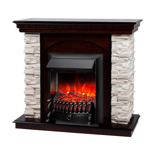 Электрокамин RealFlame Elford AO античный дуб с очагом Fobos Lux Black фото 2