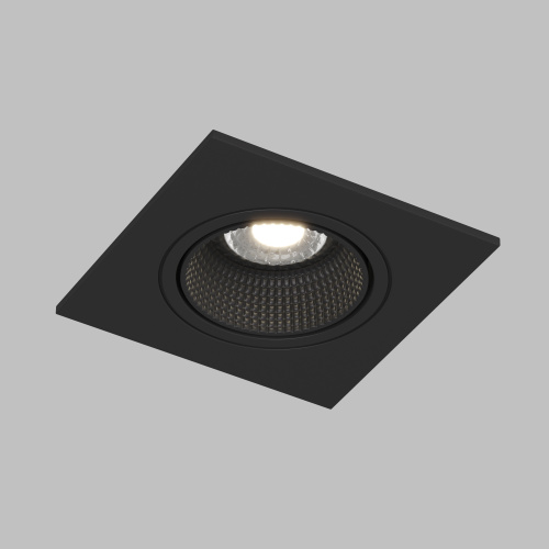 DK3071-BK Встраиваемый светильник, IP 20, 10 Вт, GU5.3, LED, черный/черный, пластик фото 3