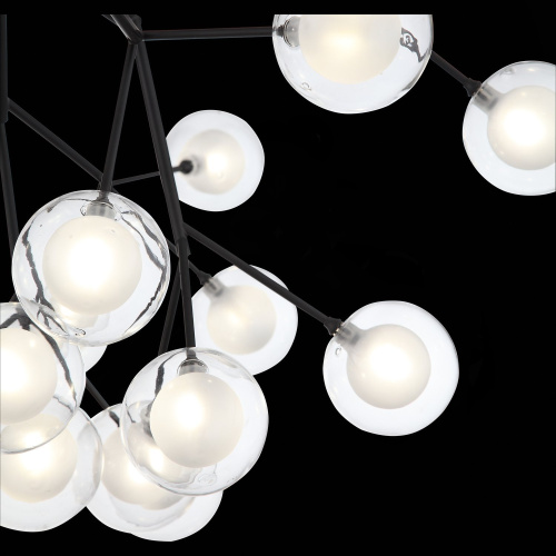 SL376.403.27 Светильник подвесной ST-Luce Черный/Прозрачный, Белый G4 LED 27*2W DEMELE фото 4