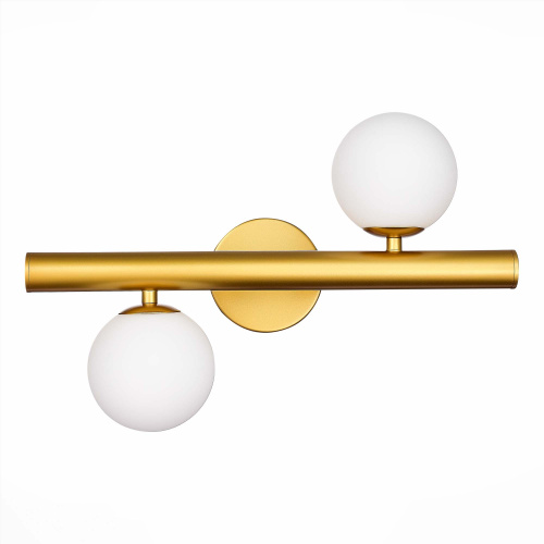 SL1185.201.02 Бра ST-Luce Золотистый/Белый G9 2*5W ASOLO фото 2 SL1185.201.02 Бра ST-Luce Золотистый/Белый G9 2*5W ASOLO фото 2