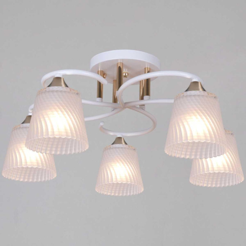 Потолочная люстра Reluce 06360-0.3-05 WH+FG Потолочная люстра Reluce 06360-0.3-05 WH+FG