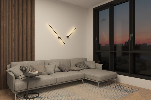 DK5012-BK Бра 800 мм, 3000К, IP20, 7 Вт, черный, алюминий фото 8 DK5012-BK Бра 800 мм, 3000К, IP20, 7 Вт, черный, алюминий фото 8