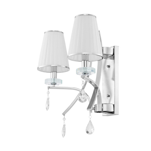 Бра Lumina Deco Glamour LDW 66247-2 WT+CHR фото 3 Бра Lumina Deco Glamour LDW 66247-2 WT+CHR фото 3