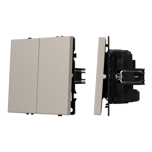 Механизм выключателя двухклавишный перекрёстный SWT-NOBE-MKX2-SFPL-CA (230V, 10A) Arlight 061791 Механизм выключателя двухклавишный перекрёстный SWT-NOBE-MKX2-SFPL-CA (230V, 10A) Arlight 061791