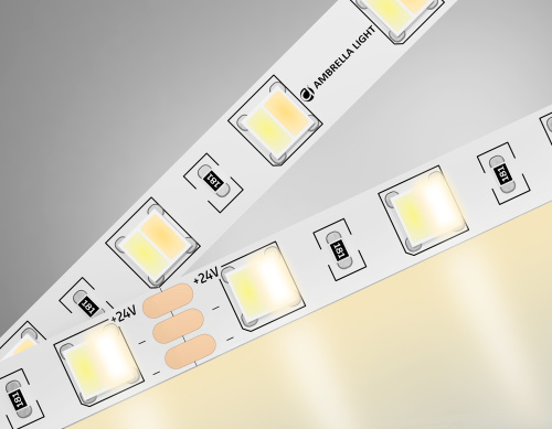 Светодиодная лента 24В 5050 60Led 14Вт/м CCT 3000K-6500K IP20 5м фото 2 Светодиодная лента 24В 5050 60Led 14Вт/м CCT 3000K-6500K IP20 5м фото 2