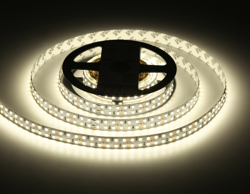 Светодиодная лента двухрядная 12В 2835 240Led 19.2Вт/м 4500K IP20 5м фото 8