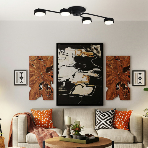 Потолочный светильник 100007/4C GX53*15W Black фото 2