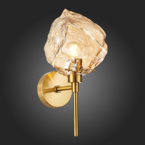 SL1175.301.01 Бра ST-Luce Латунь/Янтарный E14 1*40W PORTICI фото 6