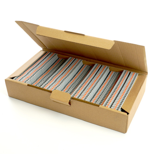 Зажим пружинный, 4-проводной проходной ЗНИ - 2,5 ,JXB PT 2,5 , серый LD575-1-25 фото 5