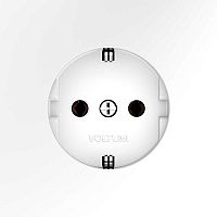 Розетка встраиваемая Voltum S70 с заземлением 16А, (белый матовый) VLS040102