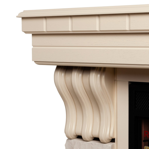 Каминокомплект COUNTRY/БРУКЛИН Бежевый дуб с очагом Электроочаг MOONBLAZE LUX/МУНБЛЕЙЗ фото 9