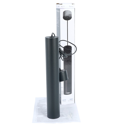 Светильник потолочный Feron ML1038 Barrel levitation на подвесе MR11 35W 230V, черный 40*250 фото 5