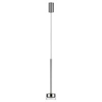 7151/10L HIGHTECH ODL26 347 Подвесной светильник хром/ прозрачное стекло/металл IP20 LED 10W 3000K 220V LASLO