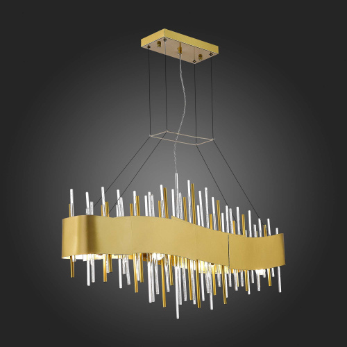 SL1633.213.08 Люстра подвесная ST-Luce Матовое золото/Матовое золото,Прозрачный E14 8*40W OLVERA фото 6