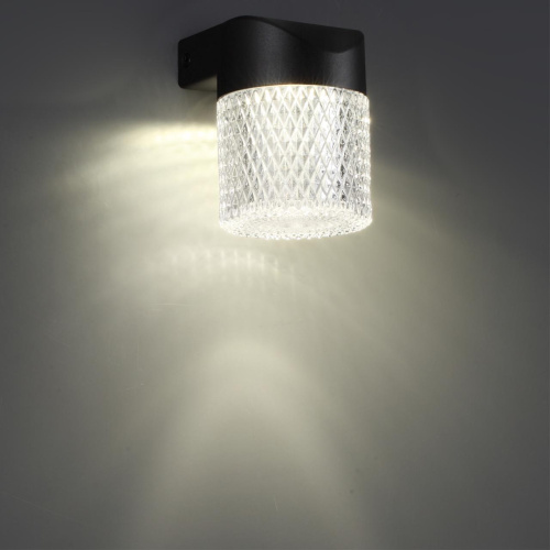 359293 STREET NT24 722 черный Светильник ландшафтный настенный IP65 LED 7W 4000K 175-265V ESTIMA фото 5